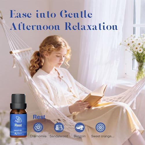 ASAKUKI Essential Oils, Essential Oil Blends Set for Diffusers, Humidifiers, Candle Making, Aromatherapy-Breathe, Uplift, Sensual, Rest, Unwind, Balance, 6 * 10ml - Image 5