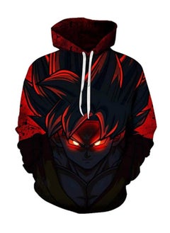 Generic Hooded Sweatshirt, Long Sleeves Sweat Hood, 1 Pack Men's Sweatshirt,  Anime Goku Super Sayen Hoodies, 3D Color Printing Sweatshirt, Hooded Sweater, Men's Causal Hoodie  - Image 1