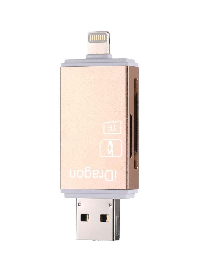 NIBEMINENT TF Card Reader For iPhone/Android/PC Gold  - Image 4