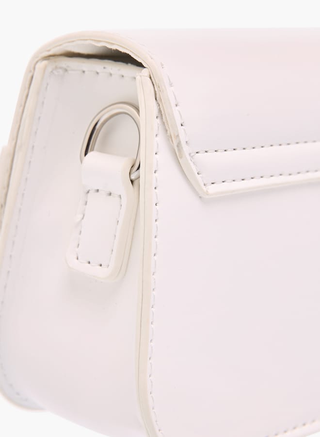 فلورا بيلا من شو إكسبرس حقيبة كروس بودي للبنات بزخرفة فراشة وحزام سلسلة قابل للفصل وإغلاق قلاب - Image 5