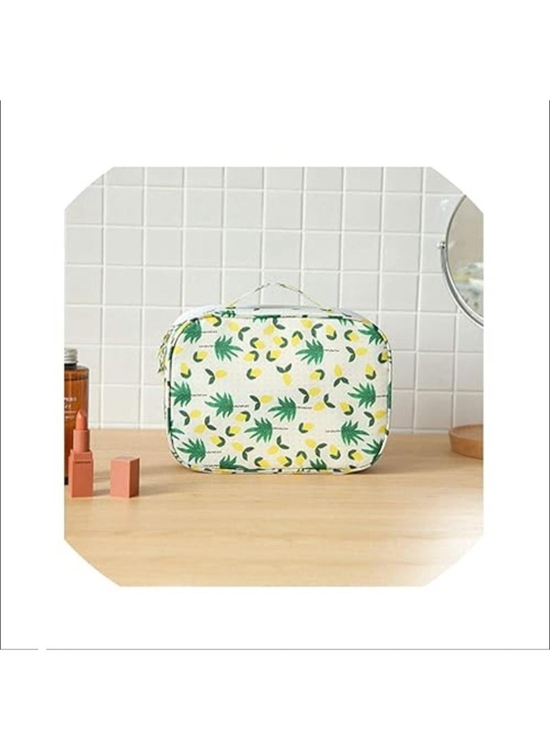 Discover elegance and practicality with this distinctive makeup or toiletries bag. - Image 1