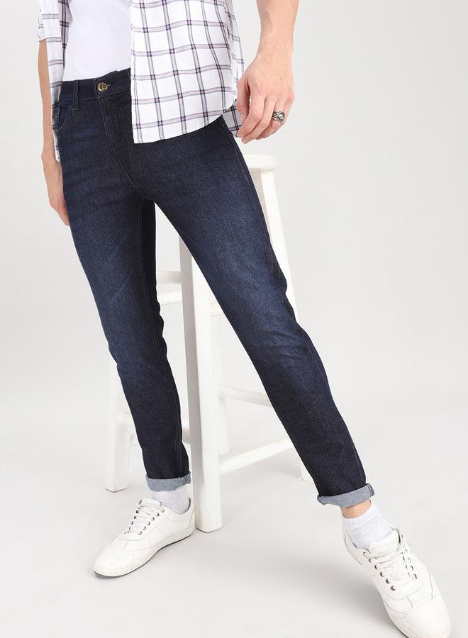 The Indian Garage Co Men Low Rise Slim Fit Solid Jeans - Image 1