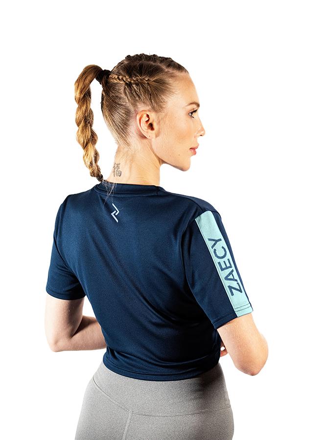 زيسي تيشيرت نسائي بياقة دائرية وأكمام قصيرة - Image 3