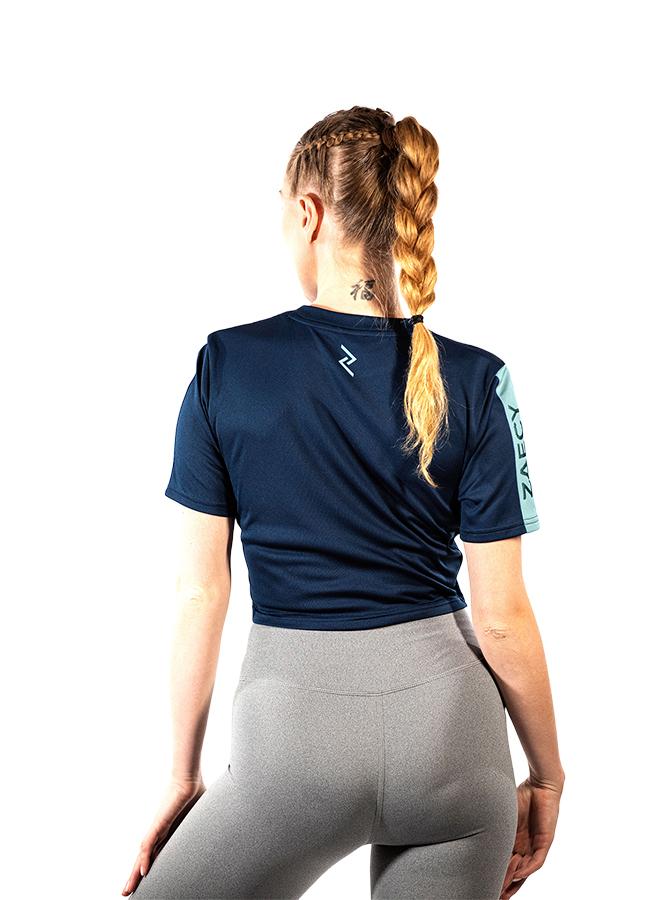 زيسي تيشيرت نسائي بياقة دائرية وأكمام قصيرة - Image 4