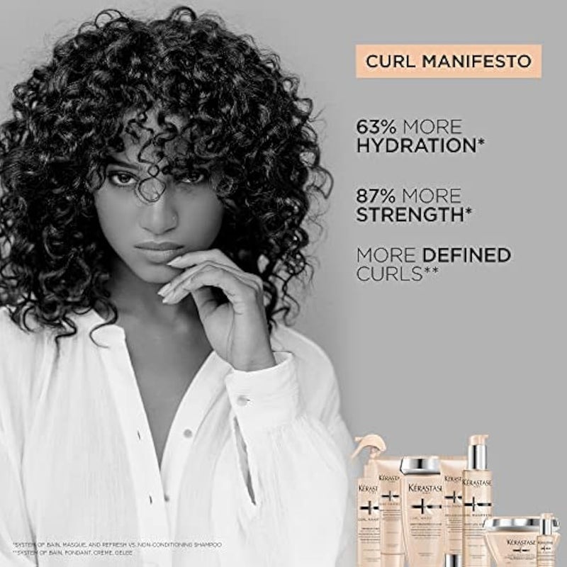 Kérastase Curl Manifesto Fondant Hydration Essentielle Moisture Replenishing Conditioner For Curly & Very Curly Hair - 250ml - Image 5