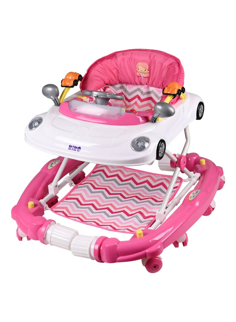 KIKO ROCKING BABY WALKER WITH TOYS-Pink - Image 1