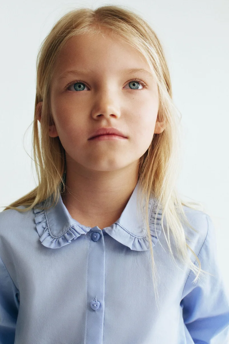 H&M Collared cotton blouse