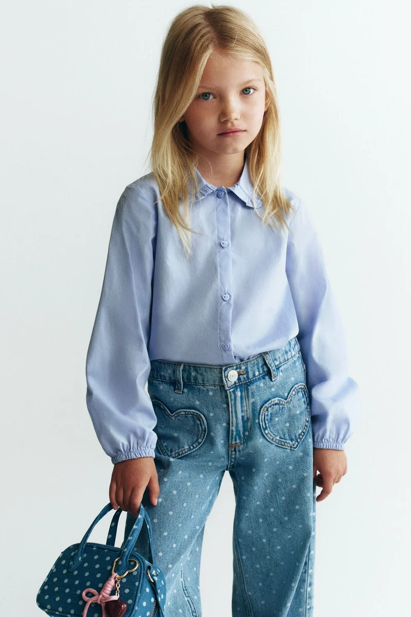 H&M Collared cotton blouse
