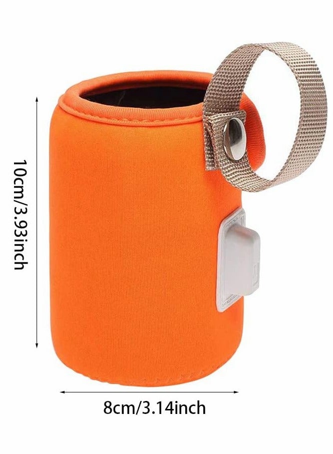 حقيبة تسخين زجاجة الحليب المحمولة للسفر تحافظ على الحليب دافئًا أثناء التنقل مثالية للسيارة والتسوق خفيفة الوزن بغطاء أزرق - Image 5