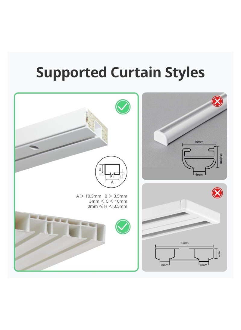 SwitchBot - U Rail 3 Smart Automatic Curtain Opener Bluetooth Remote Control with App Timer, Upgraded Performance Motor - Image 1