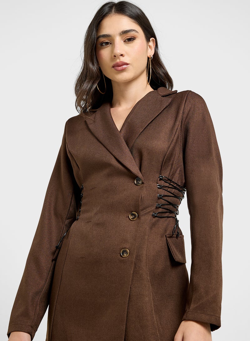 Ginger Double Breasted Blazer Dress  - Image 3