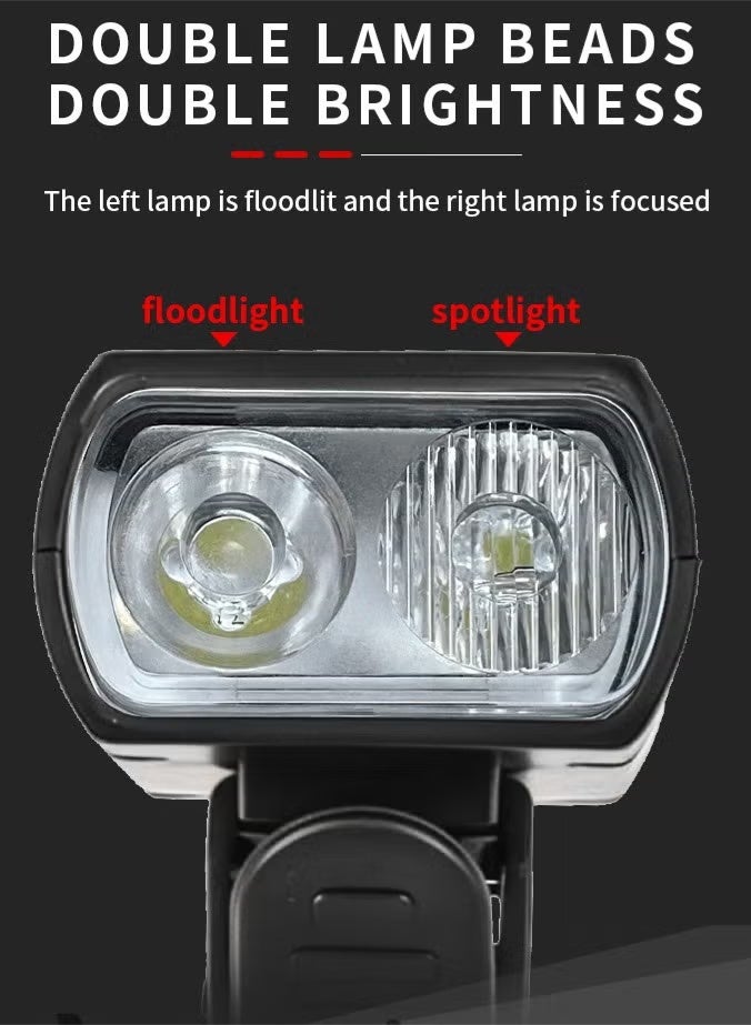 Neyecam Riding Bike Light 6-Mode Dual XPE LED Headlight, 200m Long Range + 120° Floodlight, USB-C Fast Charge, 58g Ultra-Light, IPX4 Waterproof, Tool-Free Mount for Cycling, Hiking & Emergency Use - Image 5