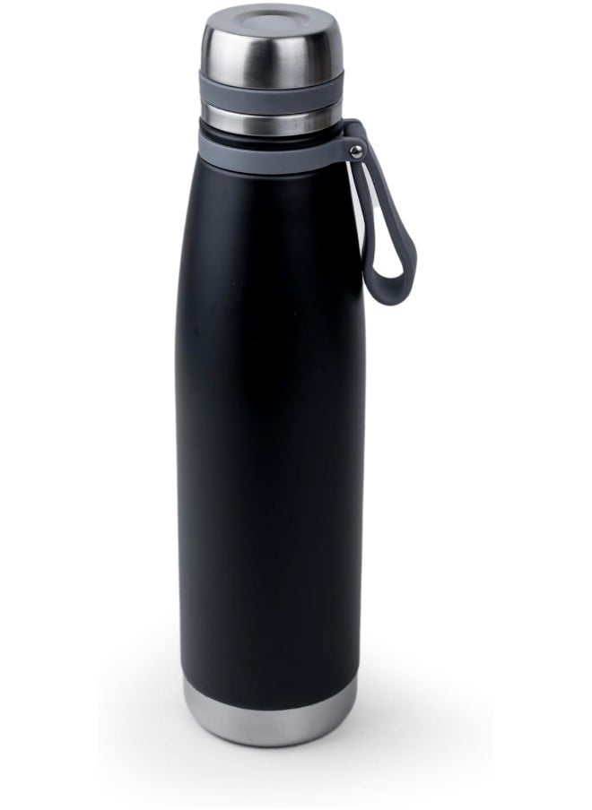 Nessan - Elsa 853Ml Stainless Steel Vacuum Bottle - Double Wall Insulation For Hot And Cold Beverages - Comfortable To Hold - Easy To Carry - Indoor And Outdoor Use - Blue Charcoal - Image 1