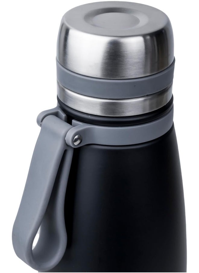Nessan - Elsa 853Ml Stainless Steel Vacuum Bottle - Double Wall Insulation For Hot And Cold Beverages - Comfortable To Hold - Easy To Carry - Indoor And Outdoor Use - Blue Charcoal - Image 1