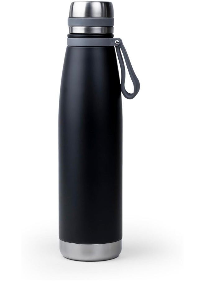 Nessan - Elsa 853Ml Stainless Steel Vacuum Bottle - Double Wall Insulation For Hot And Cold Beverages - Comfortable To Hold - Easy To Carry - Indoor And Outdoor Use - Blue Charcoal - Image 1