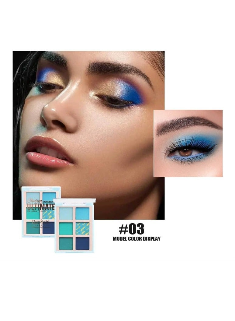 باوليشي مجموعة واحدة من لوحة ظلال العيون، مكياج ظلال العيون اللامعة، لوحة ظلال عيون لامعة لامعة ومقاومة للماء، مكياج ظلال عيون لامعة - Image 1