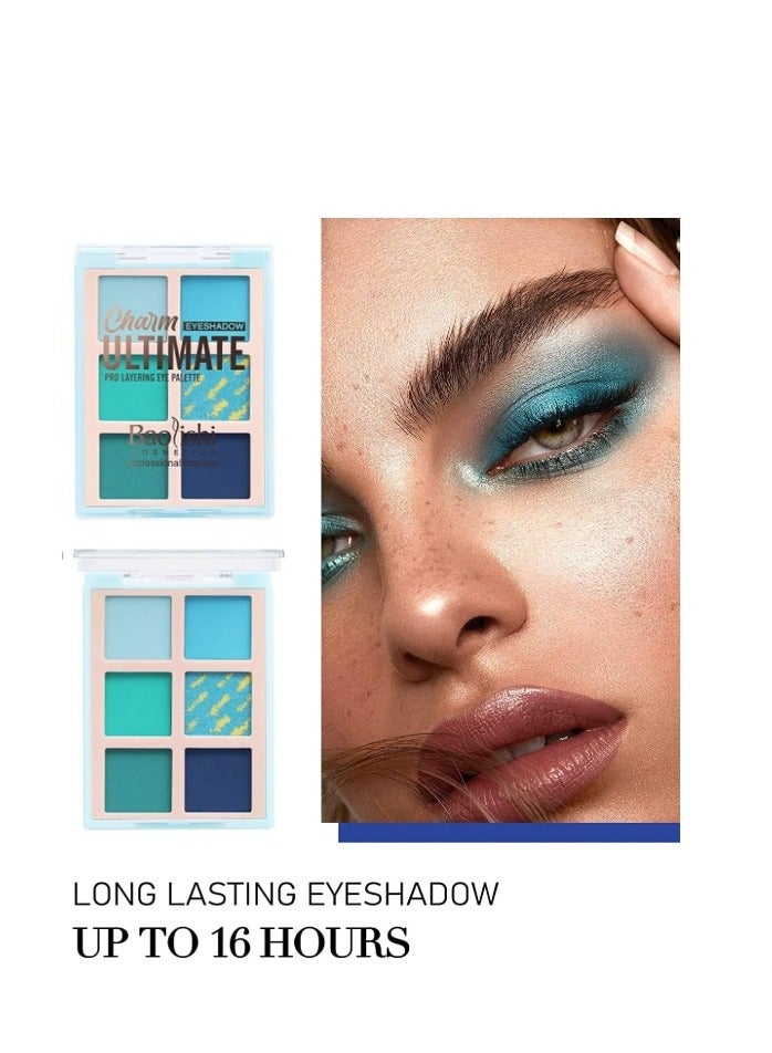 باوليشي مجموعة واحدة من لوحة ظلال العيون، مكياج ظلال العيون اللامعة، لوحة ظلال عيون لامعة لامعة ومقاومة للماء، مكياج ظلال عيون لامعة - Image 2