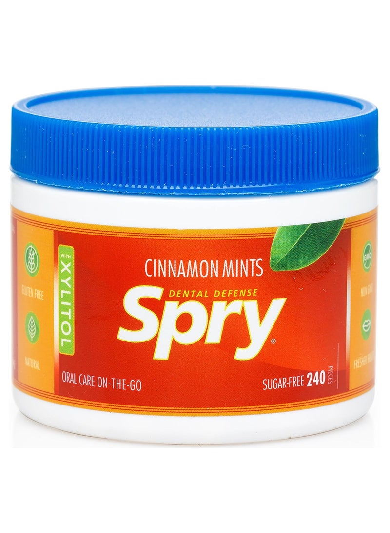 Xlear Natural Cinnamon Xylitol Mint Spray 240 Pieces - Image 1