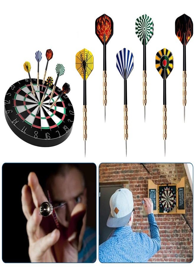 Proberos® 18Pcs Steel Tip Darts Set for Adults, 18g Heavy Duty Brass Darts with 6 Unique Flights, Sharp Metal Tips Perfect for Dartboard Games, Parties, Bars, Gifts for Men & Teenagers - Image 5