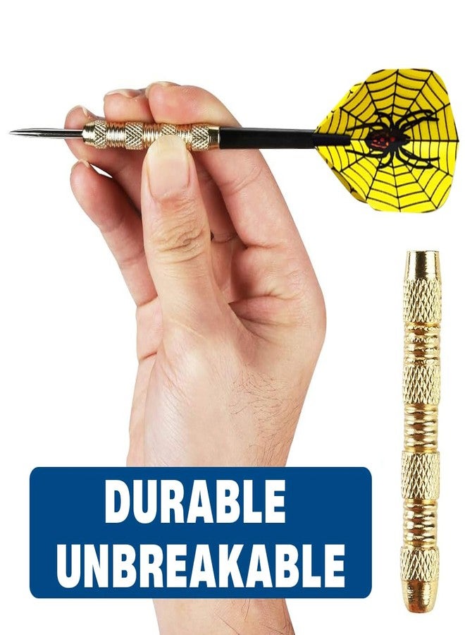 Proberos® 18Pcs Steel Tip Darts Set for Adults, 18g Heavy Duty Brass Darts with 6 Unique Flights, Sharp Metal Tips Perfect for Dartboard Games, Parties, Bars, Gifts for Men & Teenagers - Image 3