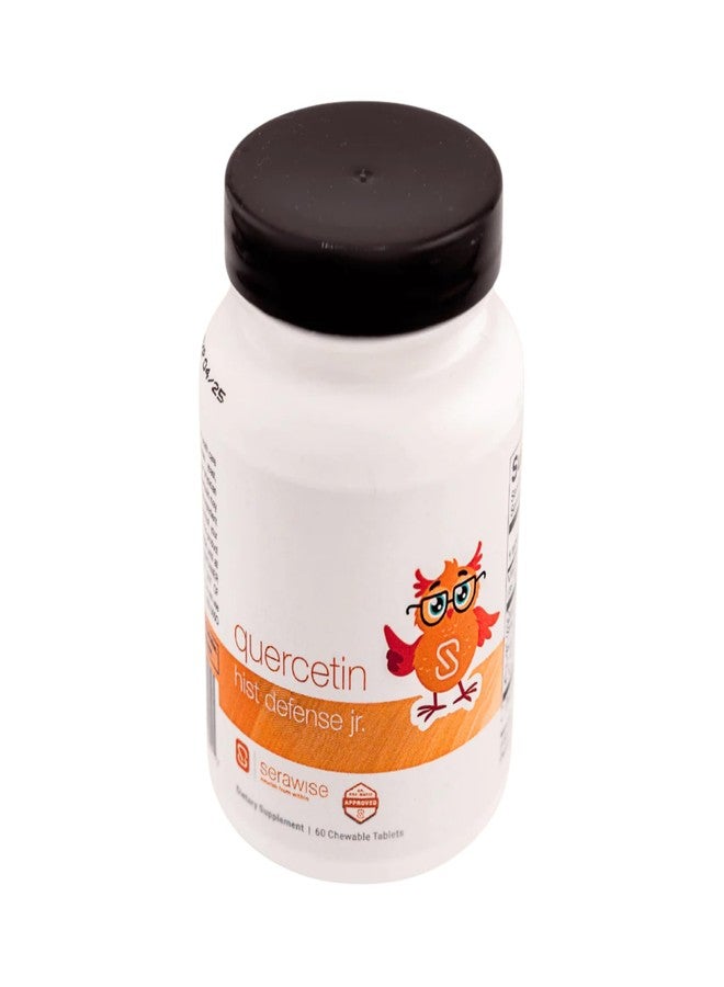 Serawise Quercetin Hist Defense Jr. By Dr. Ana Maria Temple | Natural Seasonal Support for Kids | With Quercetin, Stinging Nettle, Bromelain, NAC and Vitamin C | 60 Chewable Tablets - Image 1