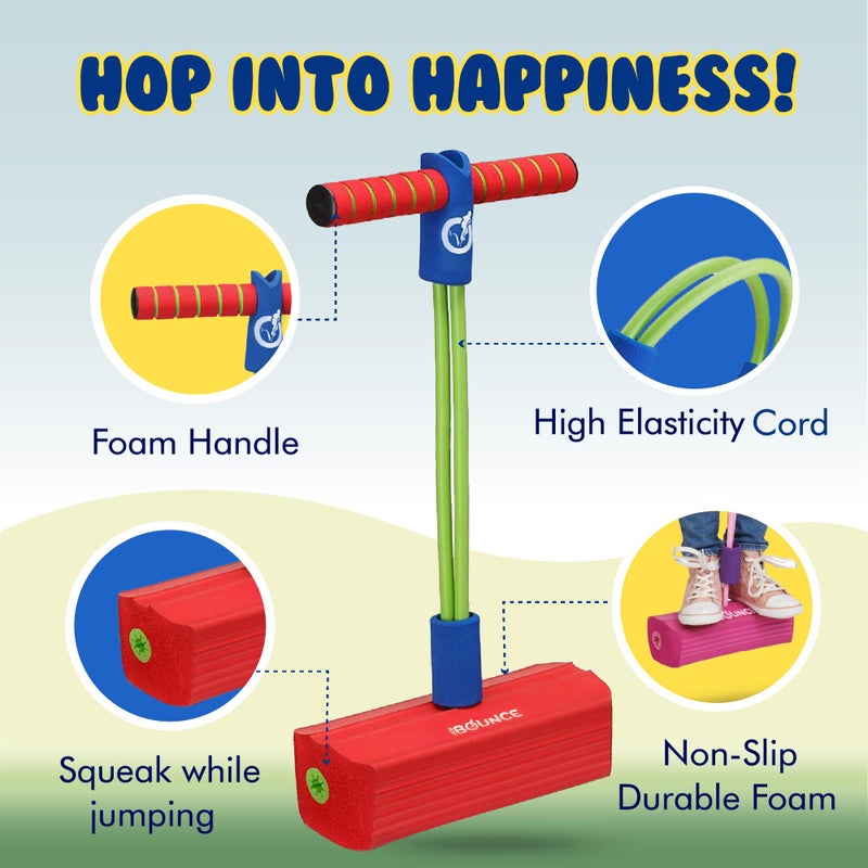 New Bounce Pogo Stick for Toddlers - Foam Jumper for Age 3,4,5,6,7,8 - Outdoor Jumping Toys - Birthday Gift for Toddler Girls and Boys - Image 2