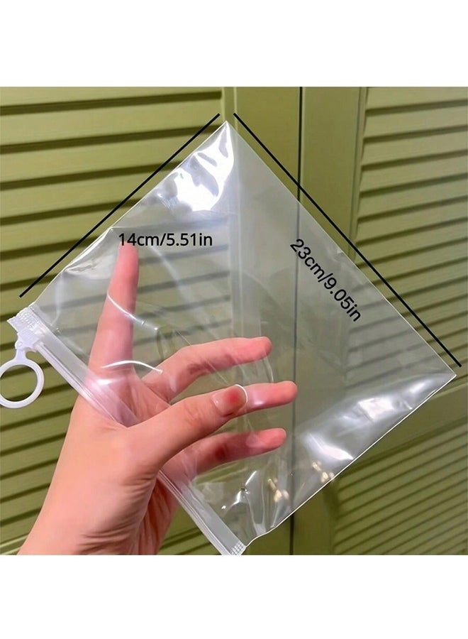Peachjoy 20-Piece Clear Plastic Packaging Fabric Travel Storage Bag Custom Waterproof Bag Zipper Lock Self Sealing Portable - Image 3