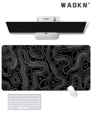 Large Mouse and Keyboard Pad Extended Gaming Mouse Pad Non-slip Rubber Base Mouse Pad Office Desk Mat Smooth Cloth Surface Keyboard Mouse Pads for Computers (800 * 300 * 3mm）,Striped Black - pzsku/Z0CE56078E902E921CD94Z/45/_/1721451115/c09b5ce7-2e12-4fb9-bccc-18c851236aee
