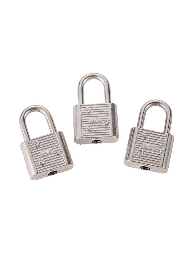 LAWAZIM Brass Padlock with long ring - 20mm 3 Piece | Solid Brass Keyed Padlocks with Keys, Padlocks with Same Key, Pad Lock with Key, Storage Lock Shackle for Outdoor Indoor Use  - Image 2