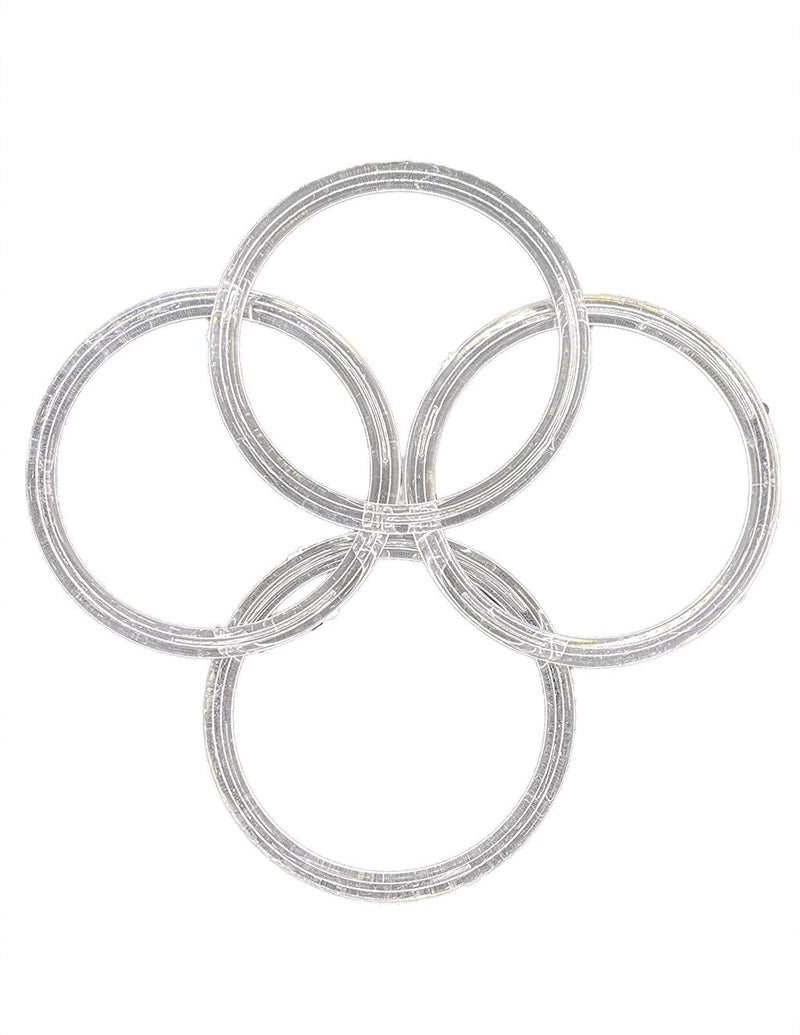 Clear Plastic Rings 12 Pieces  for Arts  Crafts and DIYs 3 Inch Ring
