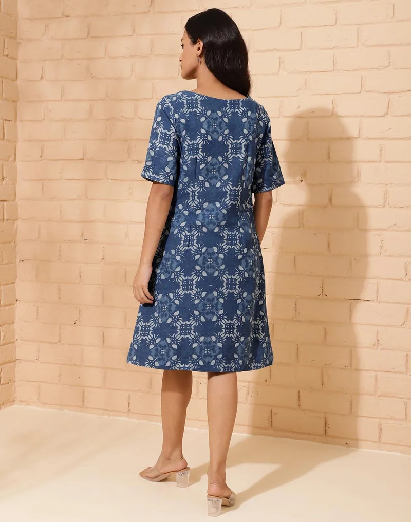Fabindia Floral Print Dress