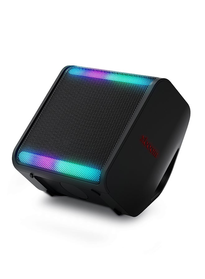 Xboom Stage 301 | Bluetooth Speaker | xboom Signature Sound by will.i.am for Parties and Performances | AI Sound | AI Calibration | AI Lighting | Wedge design | Replaceable battery | 2 Year Warranty | STAGE301 Black