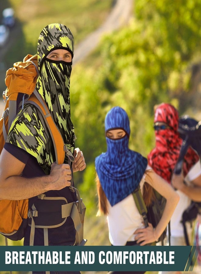 Bunnycool 8 Pcs Balaclava Full Face Masks Summer Balaclava Long Face and Neck Cover Breathable Sun Protection for Men Women (Stylish) - Image 4
