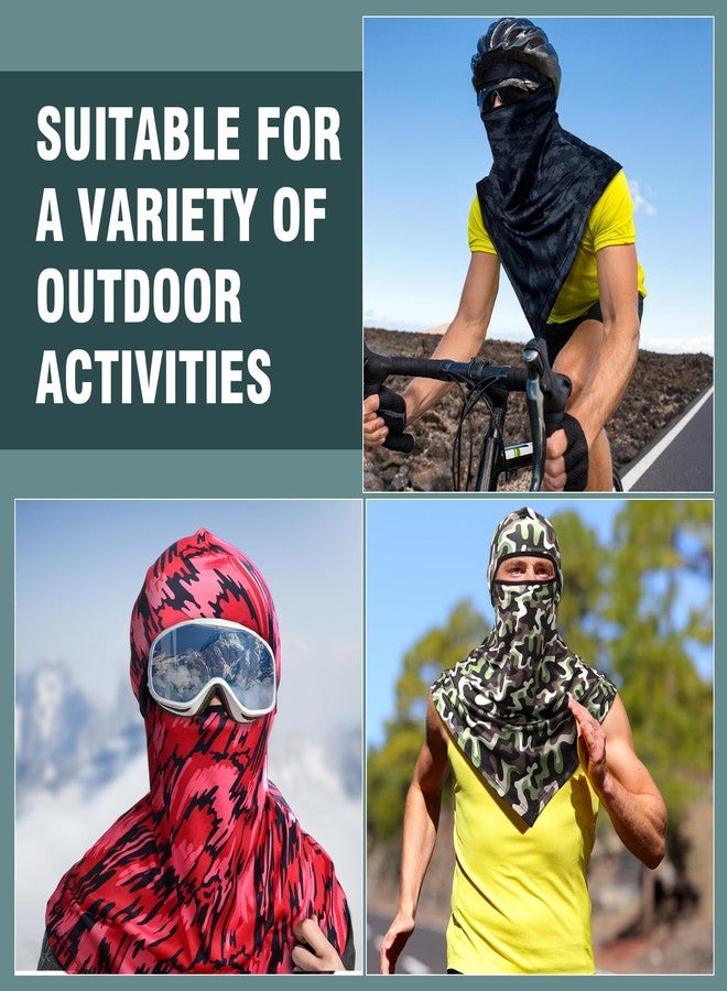 Bunnycool 8 Pcs Balaclava Full Face Masks Summer Balaclava Long Face and Neck Cover Breathable Sun Protection for Men Women (Stylish) - Image 3