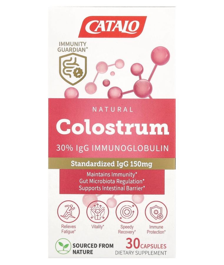 Natural Colostrum 30% IgG Immunoglobulin 30 Capsules (500 mg Per Capsule)