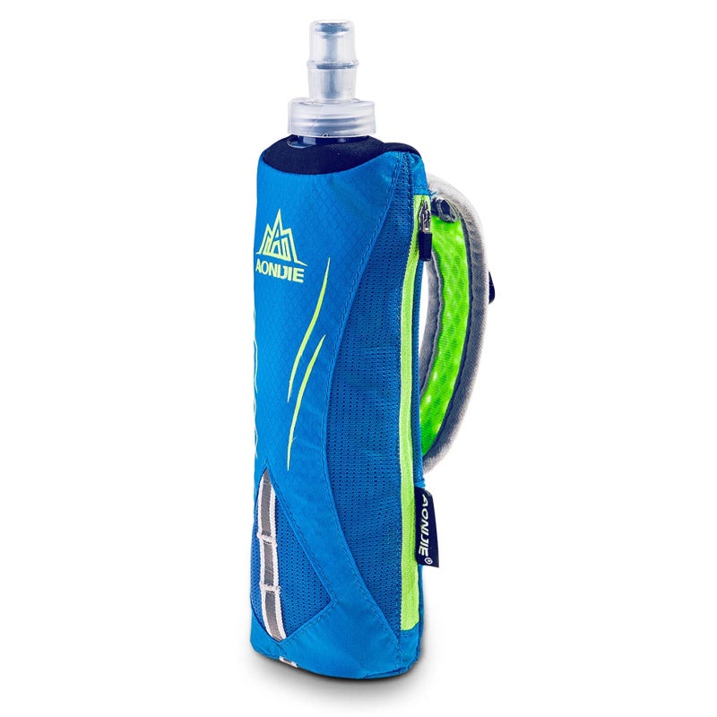 TRIWONDER Handheld Water Bottle for Running, Quick Grip Chill 17 oz Handheld Soft Water Bottle with Hand Strap Hydration Pack, BPA Sport Soft Flask (Blue) - Image 1