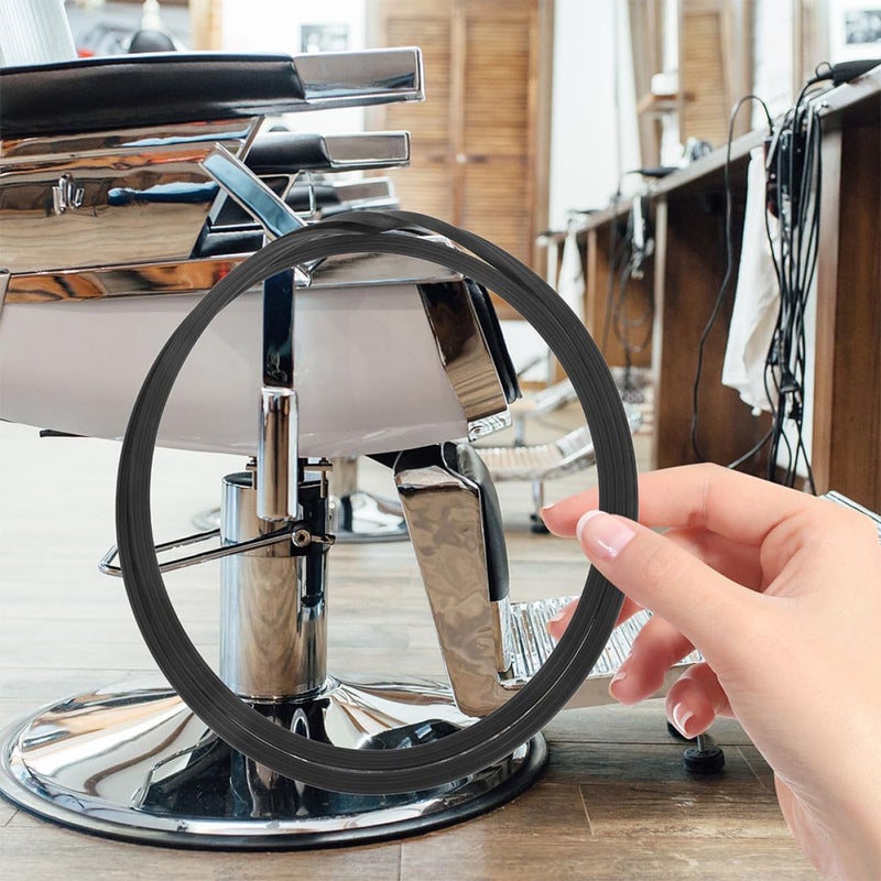 Salon Chair Rubber Base Ring Gasket 52cm Anti-Slip Protective Sealing Ring for Hair Salon and Barber Chair Floor 2pcs Set - Image 2