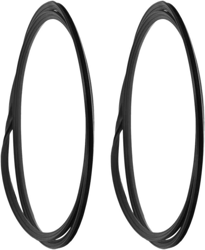 Salon Chair Rubber Base Ring Gasket 52cm Anti-Slip Protective Sealing Ring for Hair Salon and Barber Chair Floor 2pcs Set - Image 1