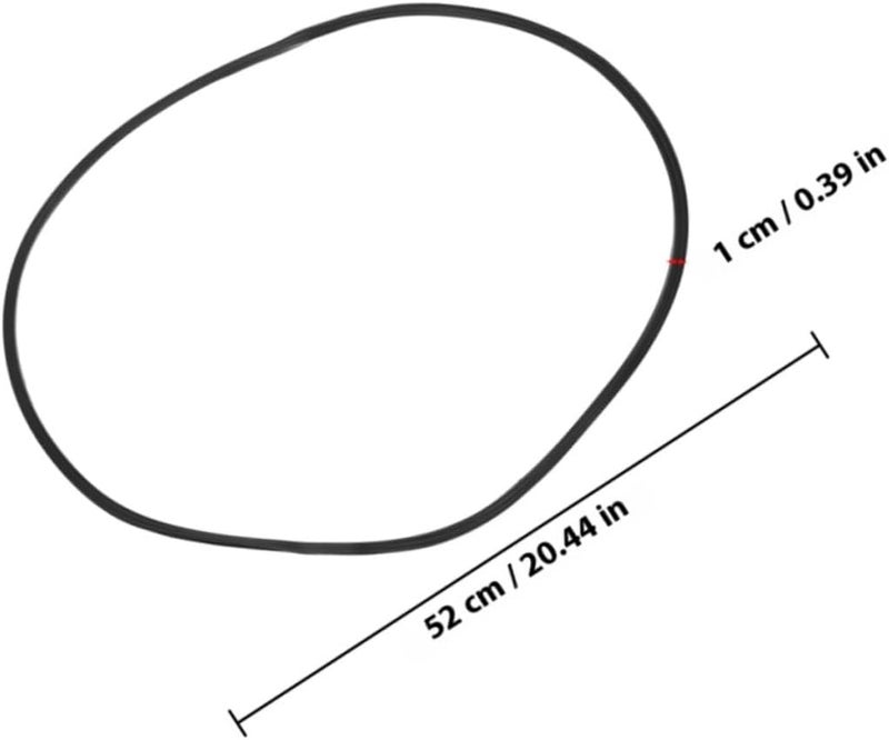 Salon Chair Rubber Base Ring Gasket 52cm Anti-Slip Protective Sealing Ring for Hair Salon and Barber Chair Floor 2pcs Set - Image 3