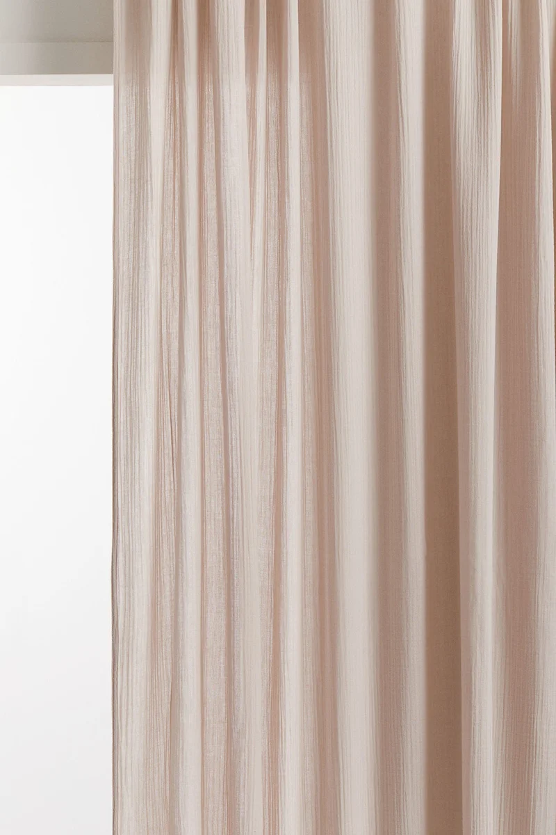 H&M 2-pack muslin curtain lengths