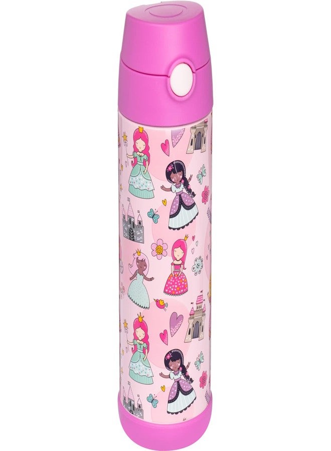 Snug Insulated Kids Water Bottle with Straw & Spout - Double-Wall Stainless Steel, Leakproof, Easy-Flip Lid - For School, Travel, Toddlers & Big Kids - Princess, 17oz - Image 4