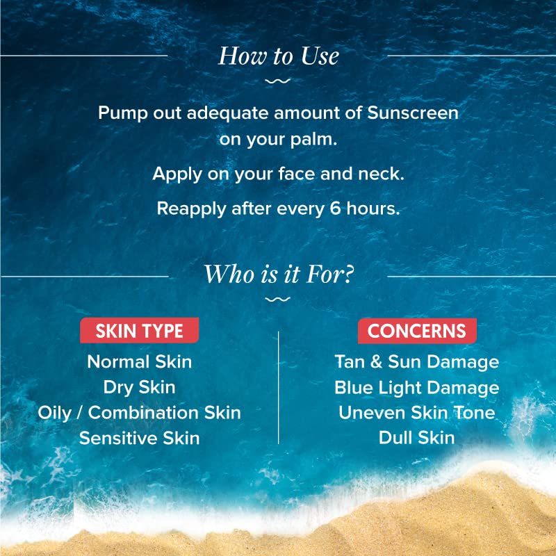 Aqualogica واقي شمس أكلوجيكا ديتان ديوي خفيف الوزن مع SPF 50 PA لحماية UVAB وحماية الضوء الأزرق للبشرة العادية والحساسة والجافة وإزالة السمرة بدون أثر أبيض للرجال والنساء 50 جرام عبوة من 3 - Image 4