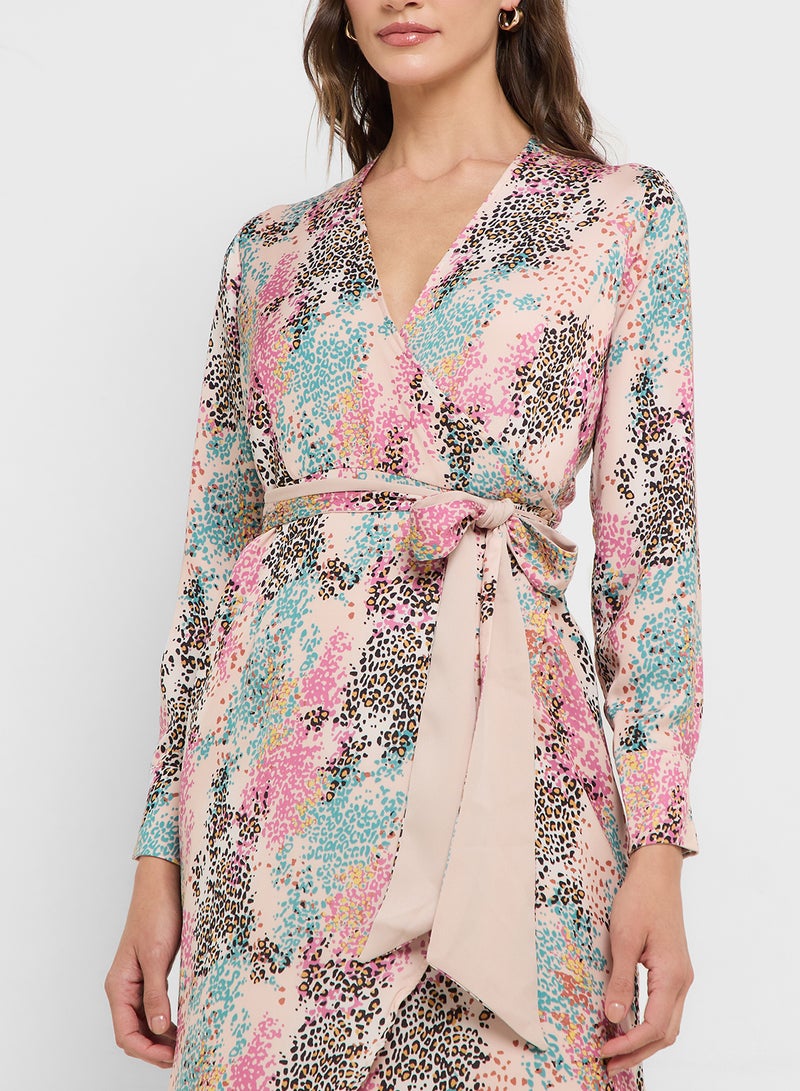 Style Cheat Floral Print Wrap Dress - Image 3