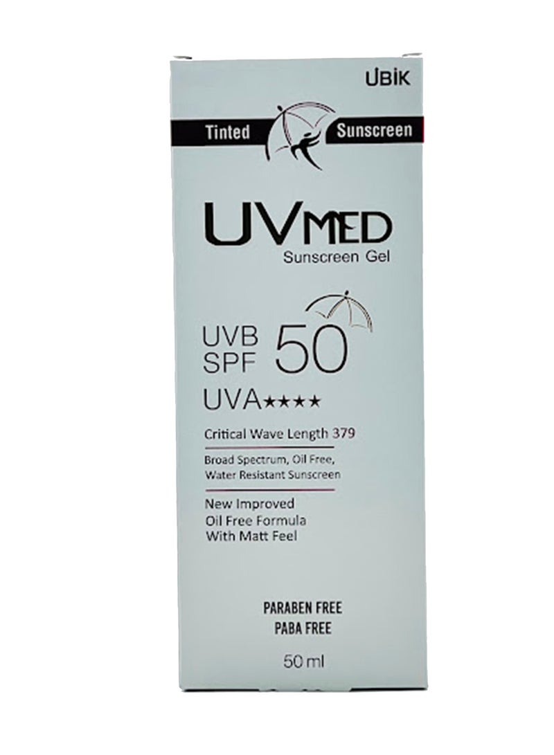 UBIK UVMed Sunscreen Gel SPF50 – 50ml - Image 1