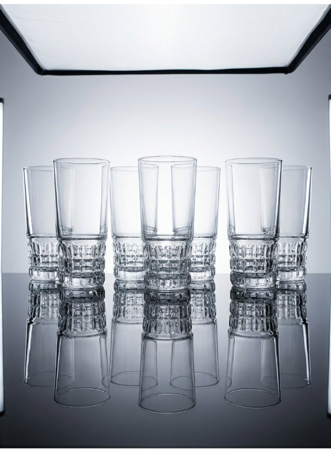 Luminarc Quadrille 6 Piece Tumbler 330ml Drinking Set For Juice, Water, Soft Drinks, Hard Drink, Hot Beverages - Image 5