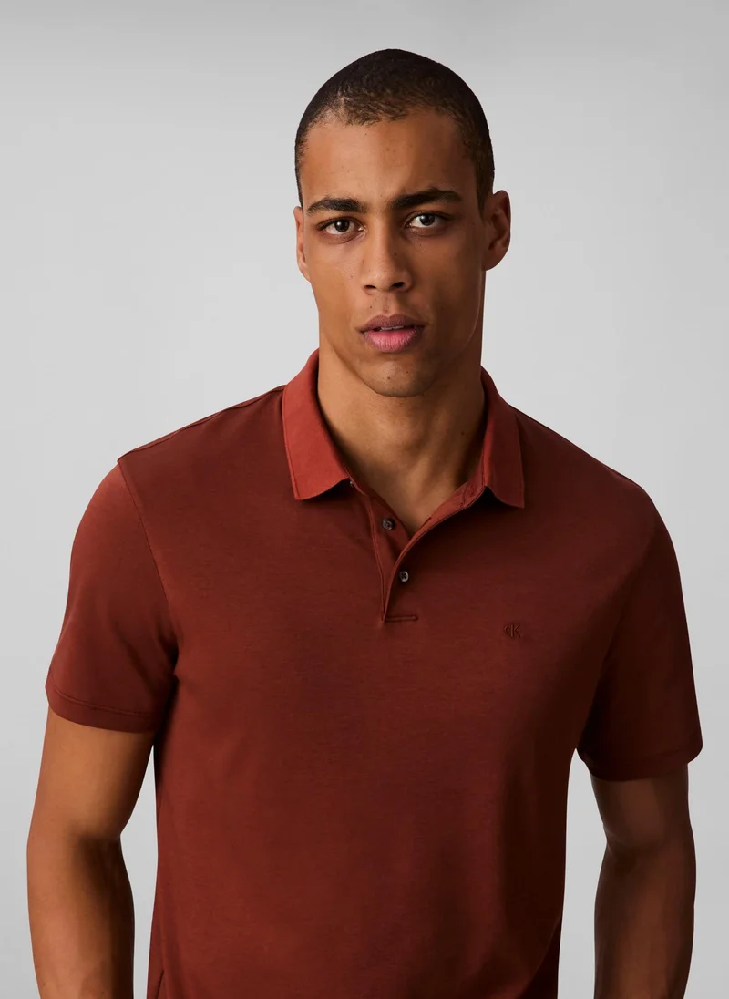 CALVIN KLEIN Cotton Short Sleeve Polo