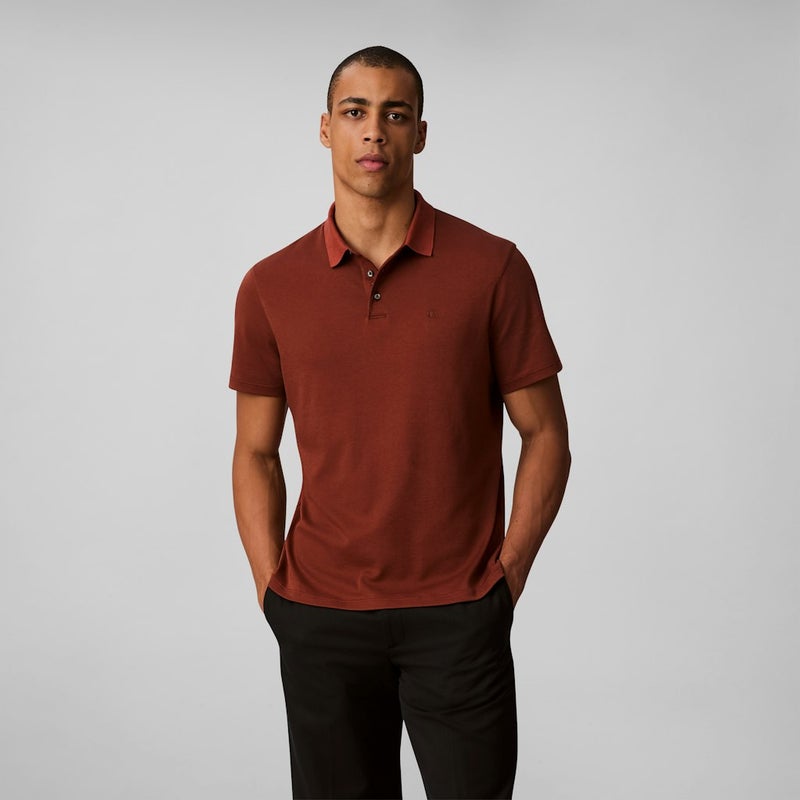 CALVIN KLEIN Cotton Short Sleeve Polo  - Image 1