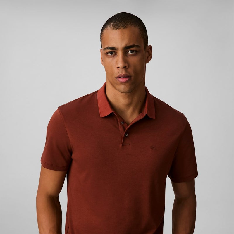 CALVIN KLEIN Cotton Short Sleeve Polo  - Image 3