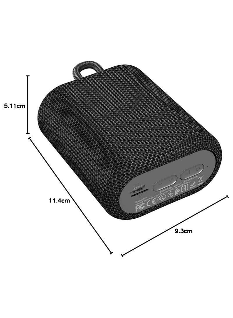 هوكو مكبر صوت صغير بتقنية البلوتوث مع ميكروفون - BS47، بطاقة FM/TF، قابل لإعادة الشحن بسعة 1200 مللي أمبير/ساعة - Image 2