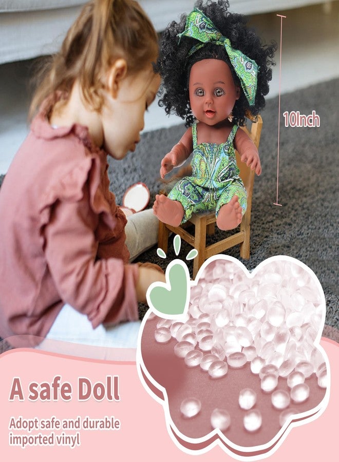 TUSALMO 10 INCH Black Baby Doll Toy with Accessories - African American Baby Dolls in Gift Box - Ideal Holiday, Christmas, Birthday Gift for 3 Year Old Girls - Soft Body Black Dolls for Toddlers - Image 3